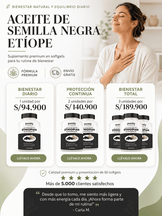 Aceite de Etiope - Apoya la limpieza natural del organismo